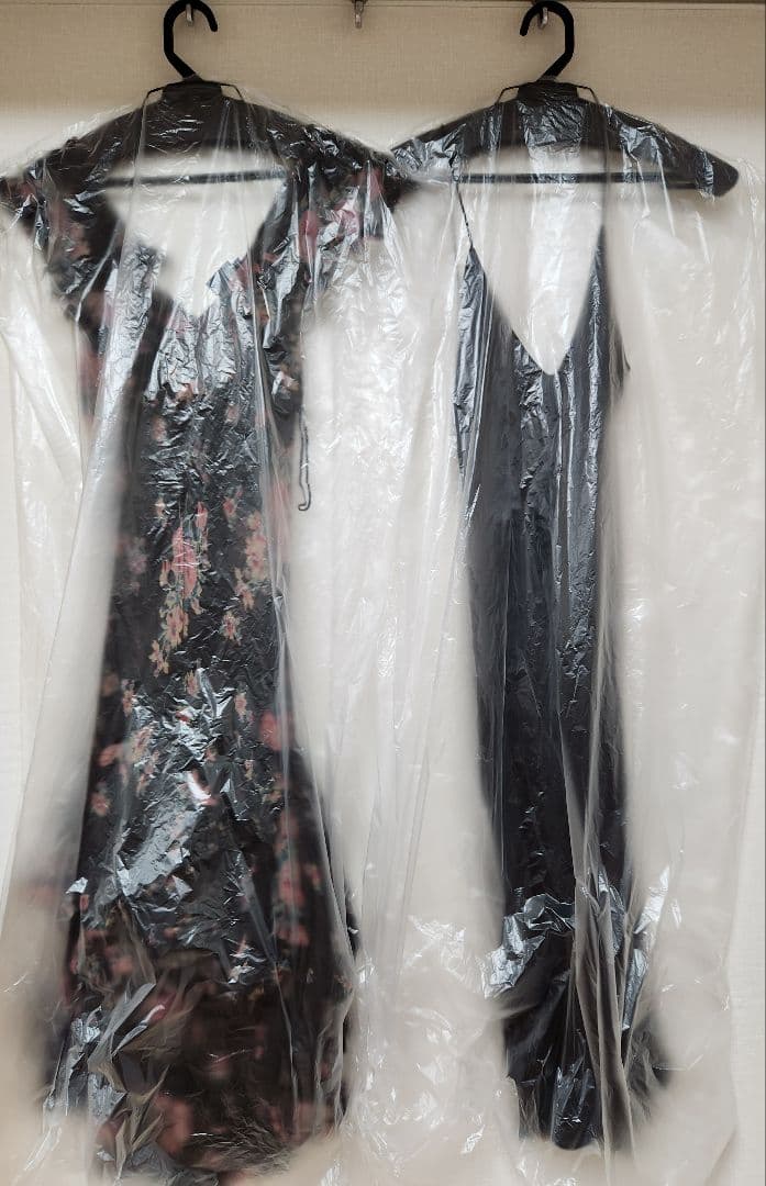 Itami ラルフローレン　ブラックフローラルシルクジョーゼット膝丈ドレス