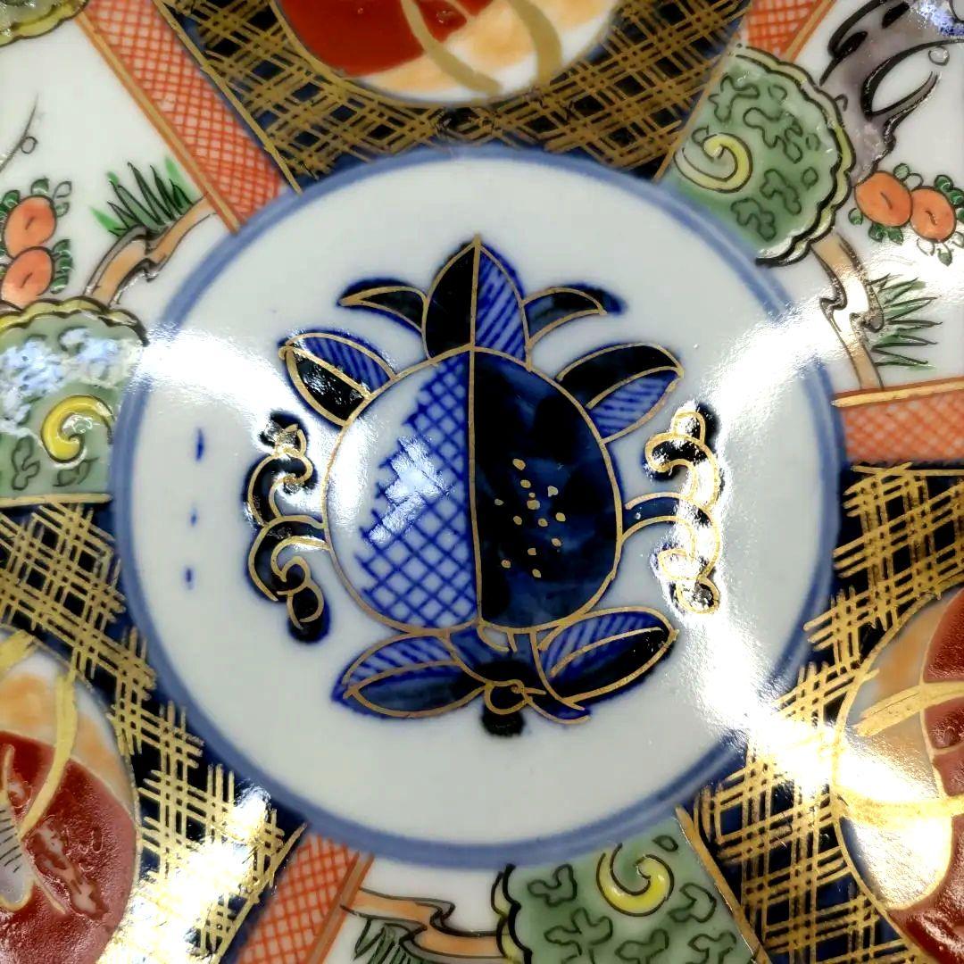 有田焼　伊万里焼　古伊万里　五彩錦手　中皿　平皿　盛り皿　6寸皿5客セット　③