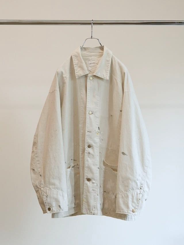 【ANCELLM】 DENIM COVERALL(WHITE)年末限定値下げ