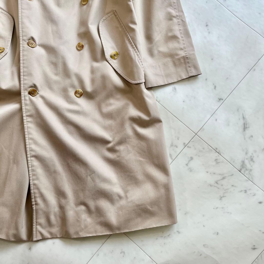 美品 Burberry ノバチェック ロングコート Aラインシルエット ベージュ