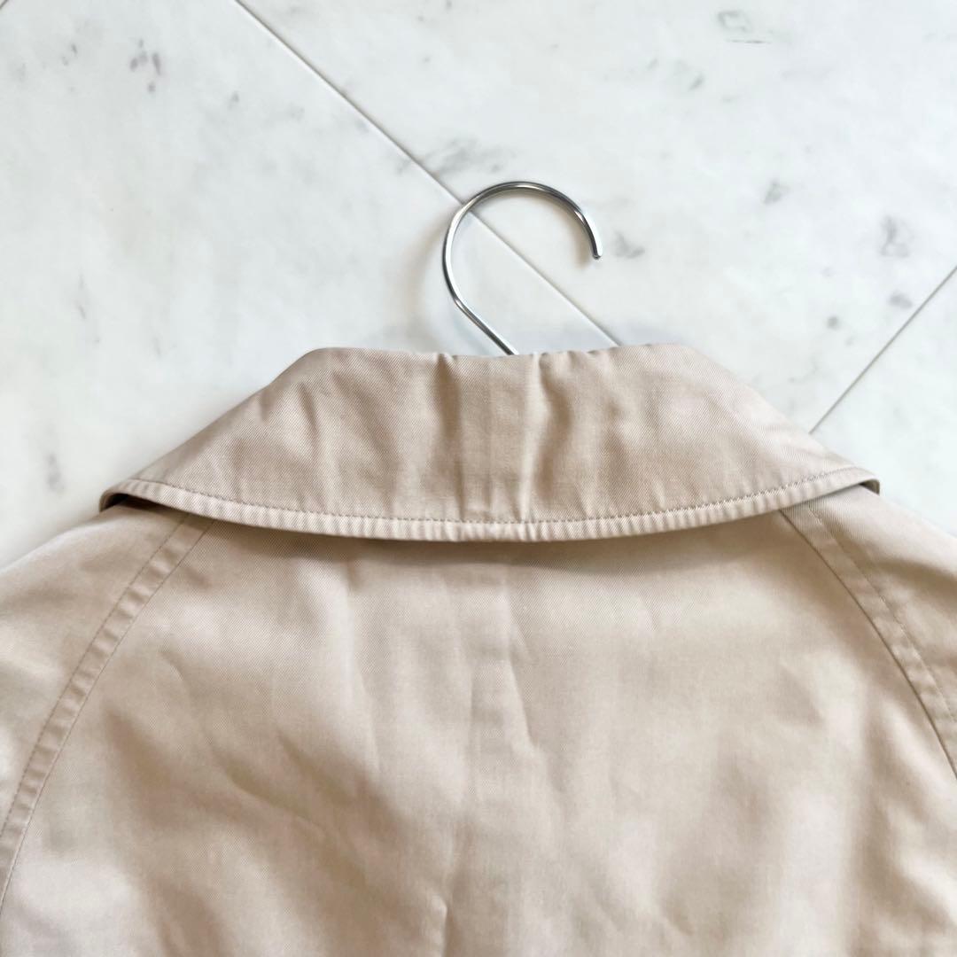 美品 Burberry ノバチェック ロングコート Aラインシルエット ベージュ