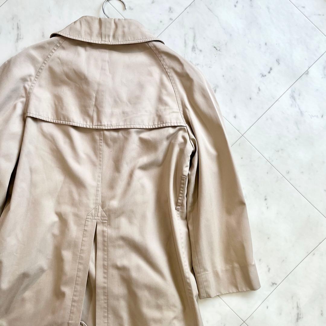 美品 Burberry ノバチェック ロングコート Aラインシルエット ベージュ