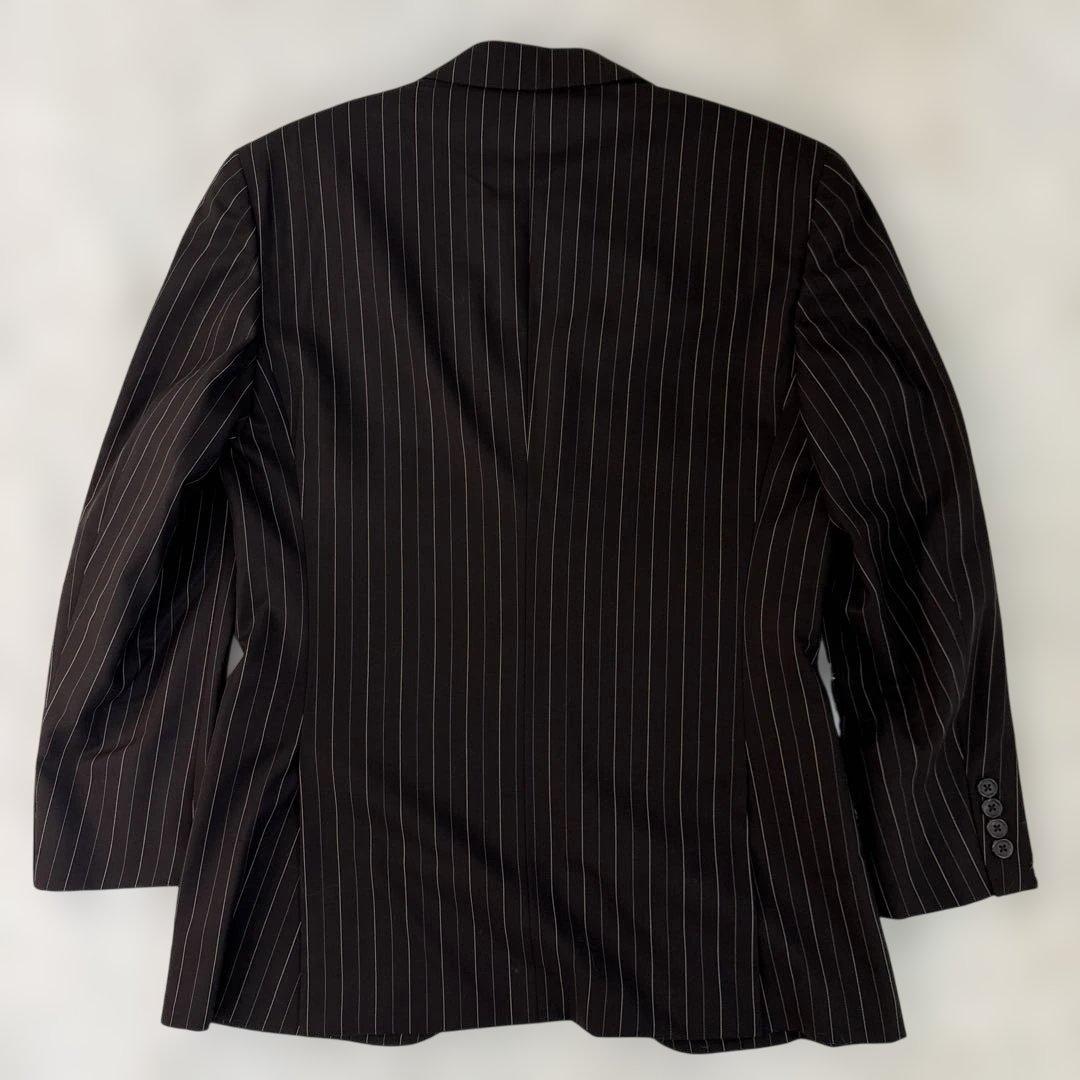 美品　ポロバイラルフローレン　セットアップ　段返り　スーツ　ストライプ　ブラウン