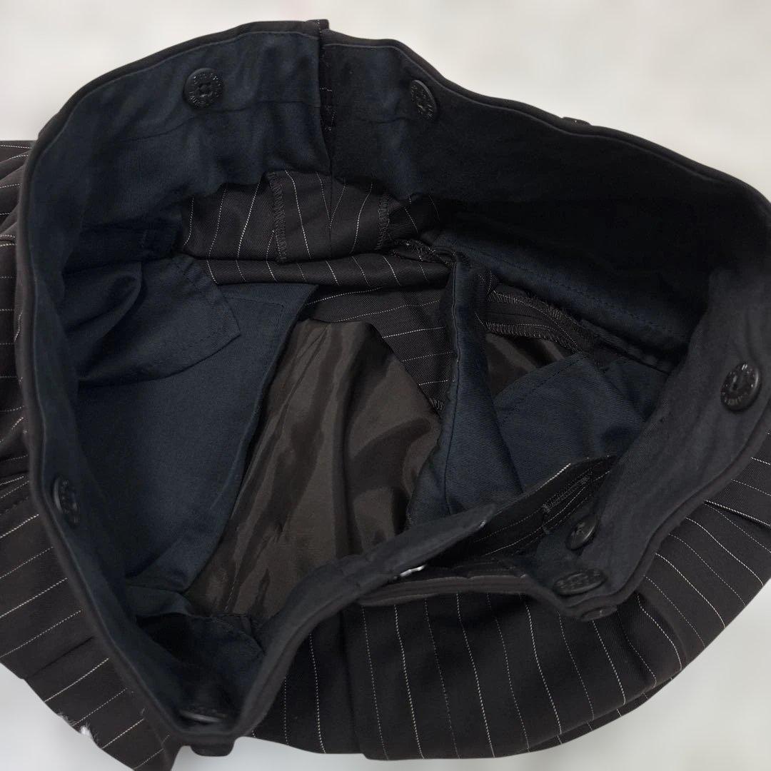 美品　ポロバイラルフローレン　セットアップ　段返り　スーツ　ストライプ　ブラウン