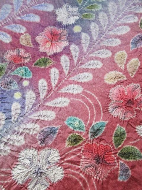 未着用に近い！辻が花＊落款付き＊総柄＊ラグジュアリー＊訪問着＊１６２ｃｍ＊裄６７