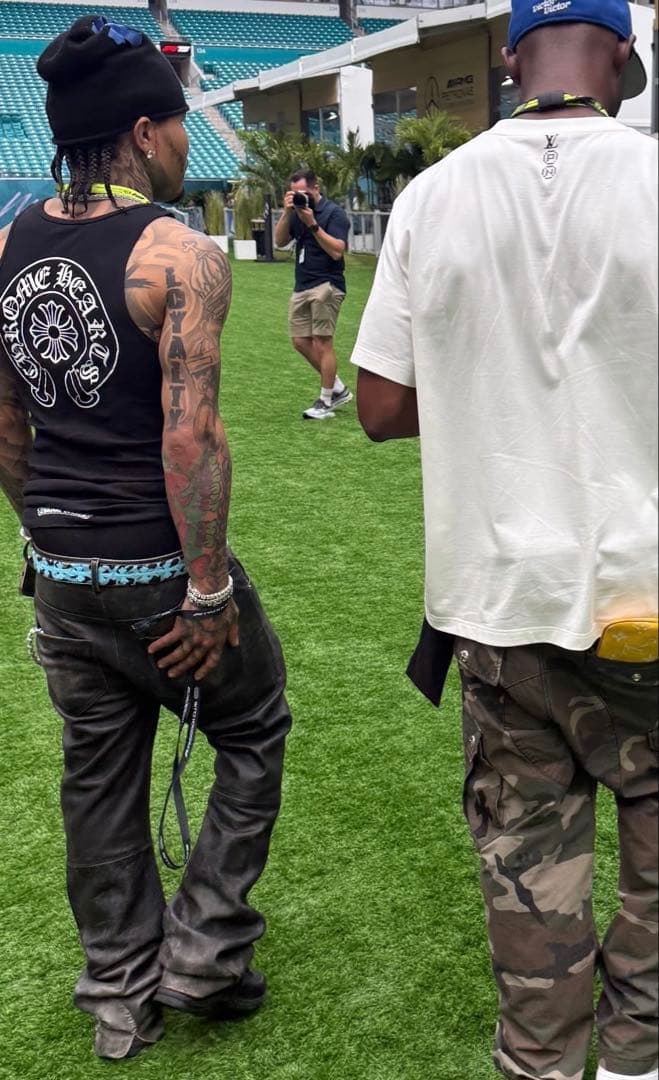 クロムハーツ タンクトップ リブ ホースシュー 黒 ブラック