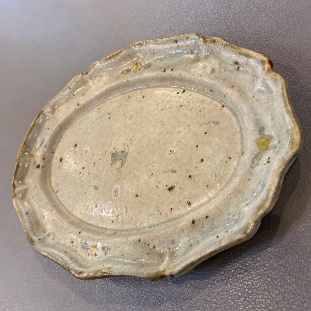 【新品未使用】コウホ窯　市野吉記　オーバル皿　安南手　楕円皿