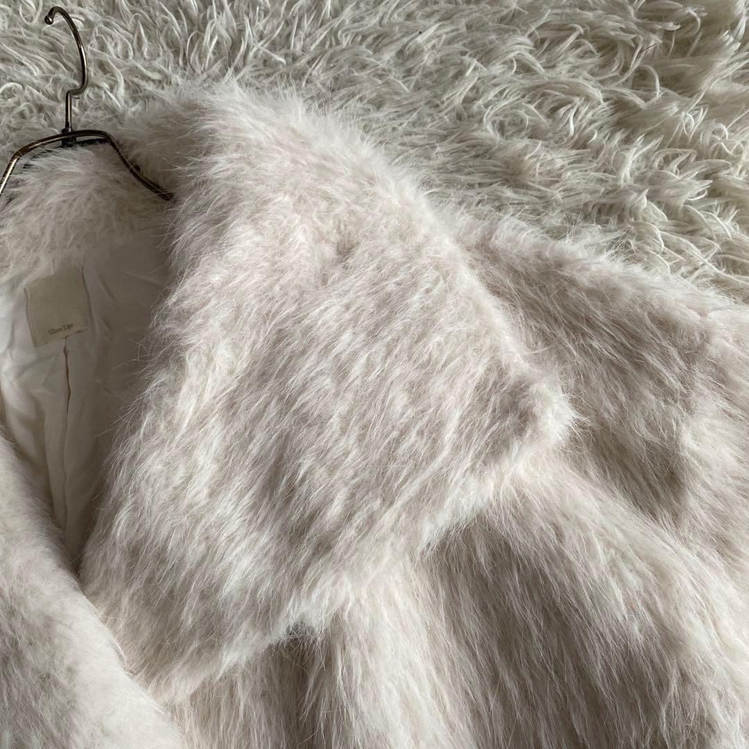 MIA❁グラムリップス　スタンドカラー FUR オーバーコート