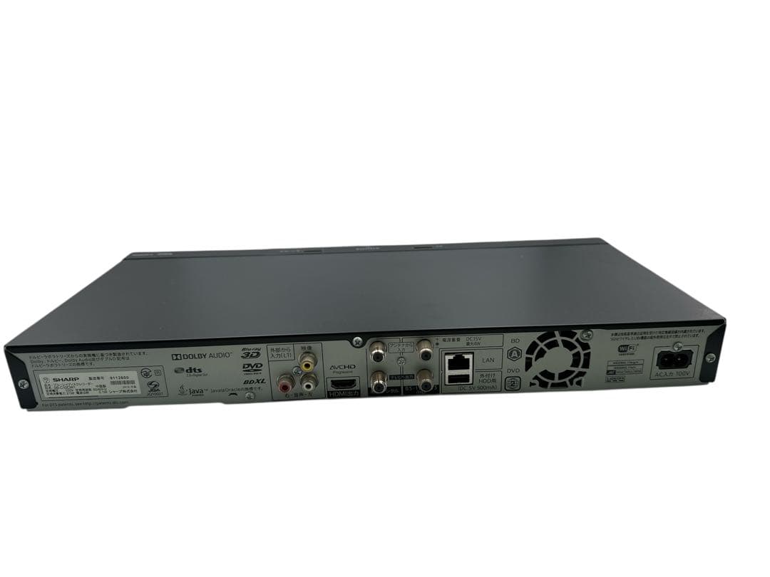 録画容量タップリ１T 2B-C10CW1 シャープ 二番組同録可