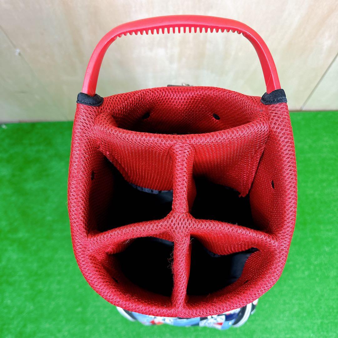 M・U SPORTS MUスポーツ キャディバッグ レディース ポーチ付き 総柄