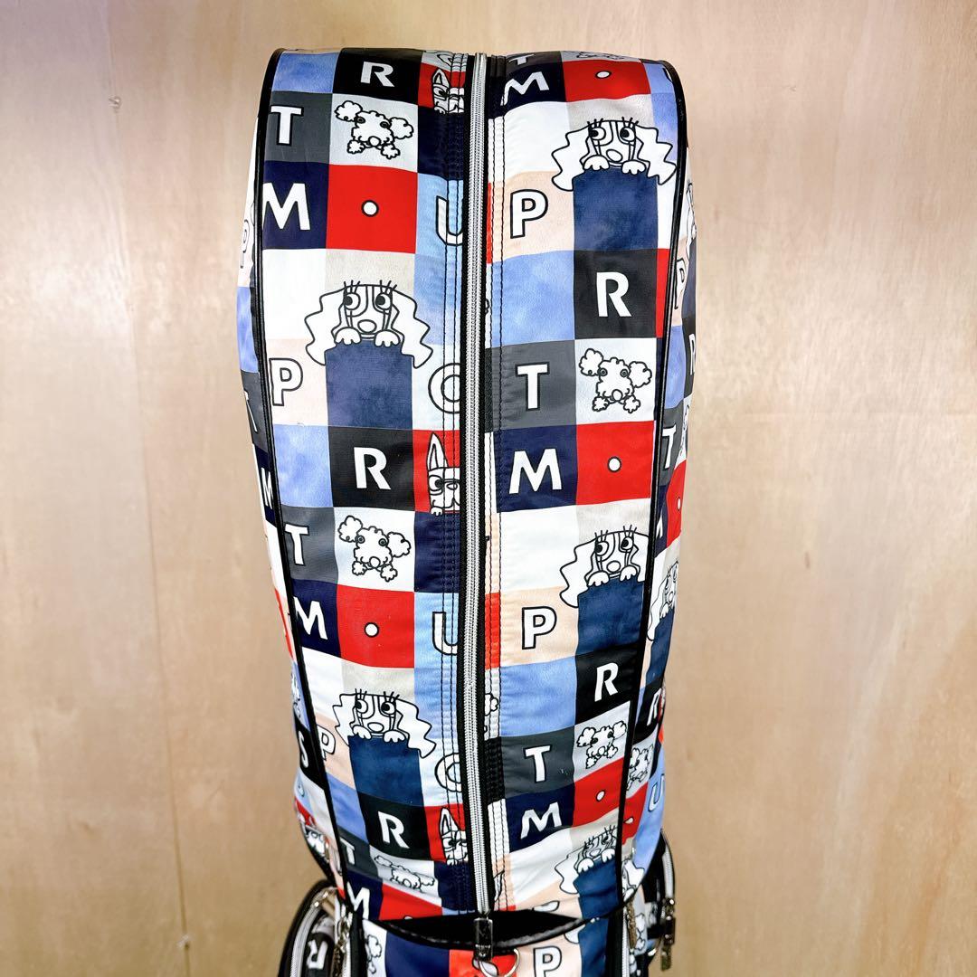 M・U SPORTS MUスポーツ キャディバッグ レディース ポーチ付き 総柄