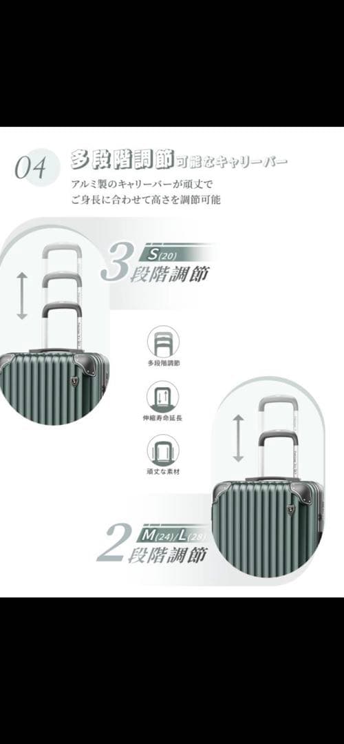 新品　未使用　ピンクキャリーケースMサイズ