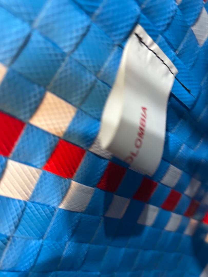 専用です！MARNI 編み込みかごバッグ 青赤白