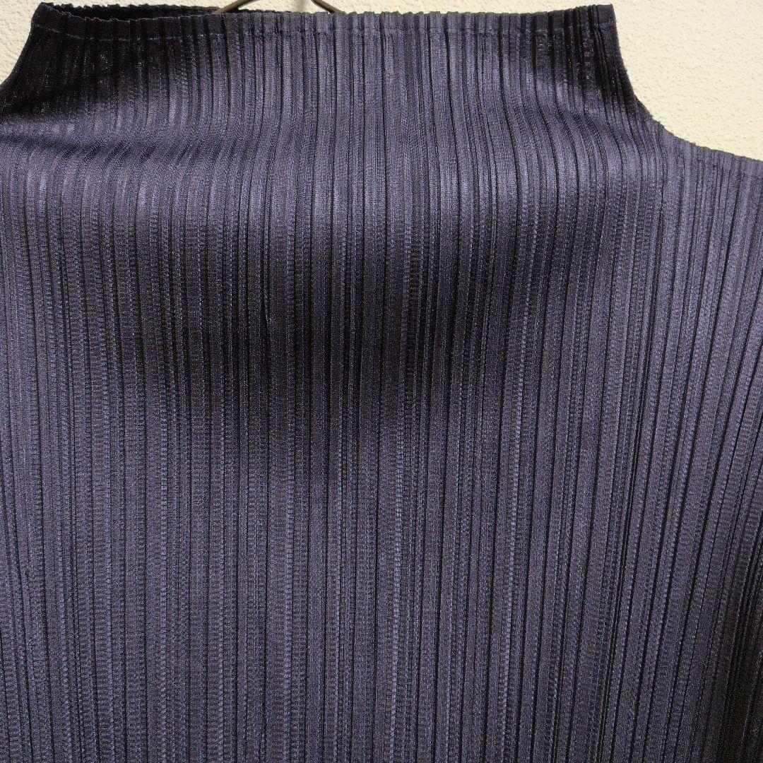 PLEATSPLEASEイッセイミヤケハイネック 長袖トップスプリーツ