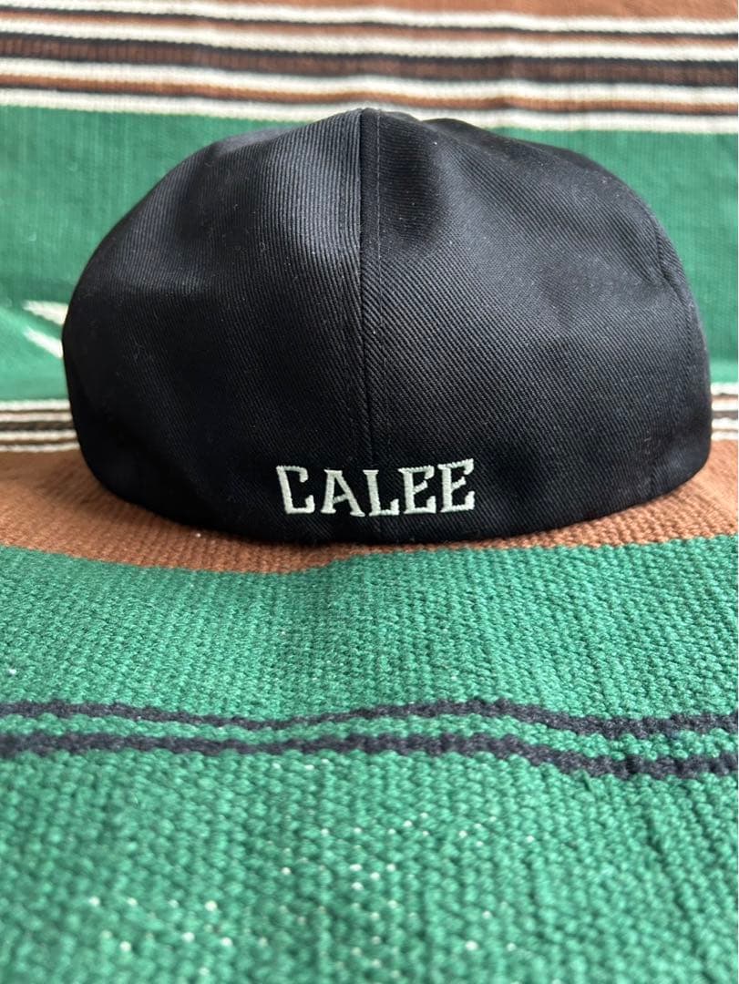 CALEE ブラック キャスケット　ベージュ　コンビ