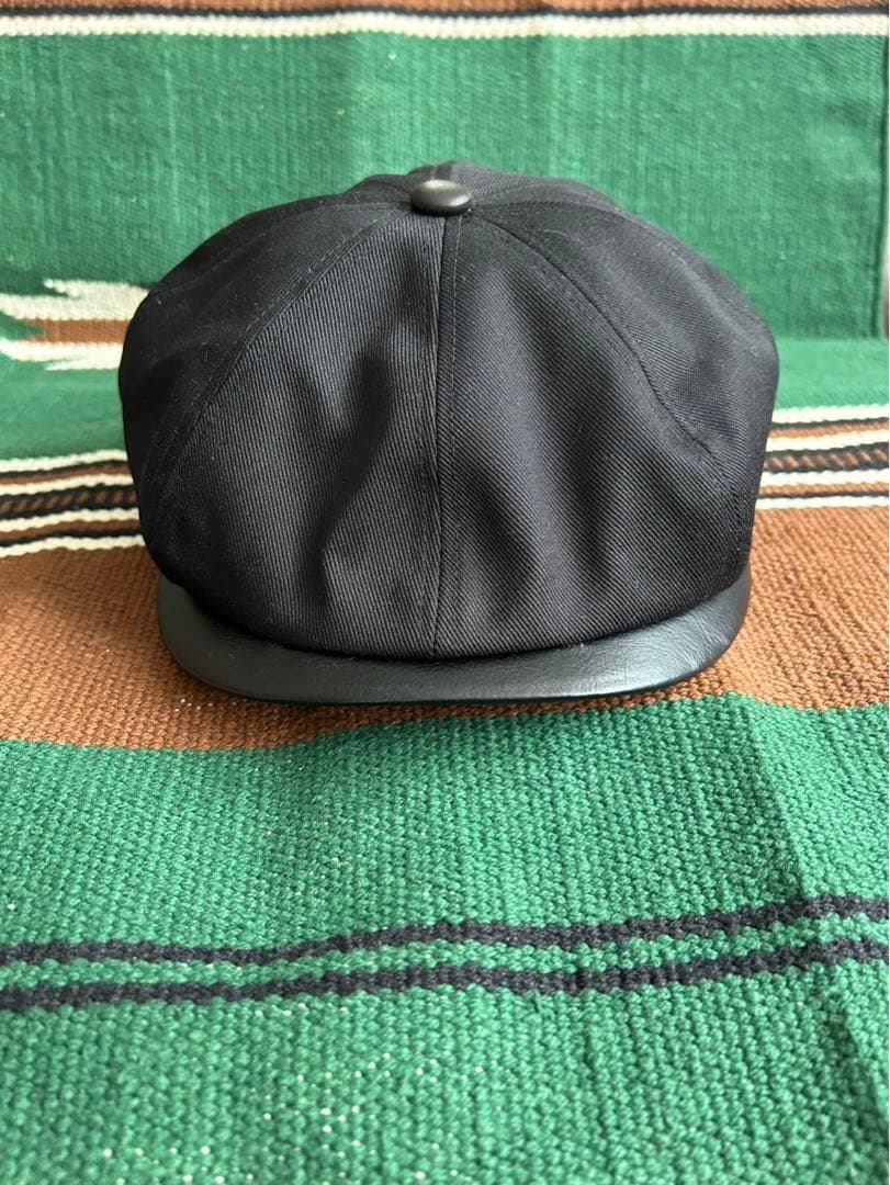 CALEE ブラック キャスケット　ベージュ　コンビ