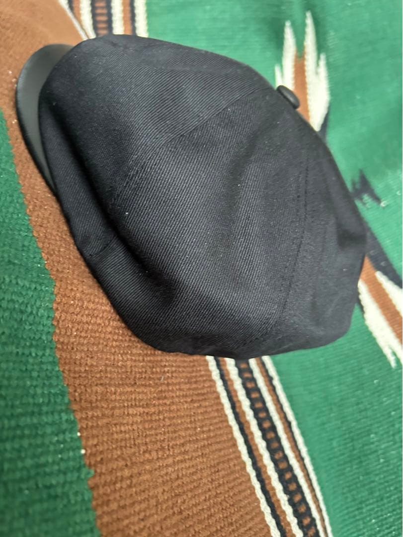 CALEE ブラック キャスケット　ベージュ　コンビ