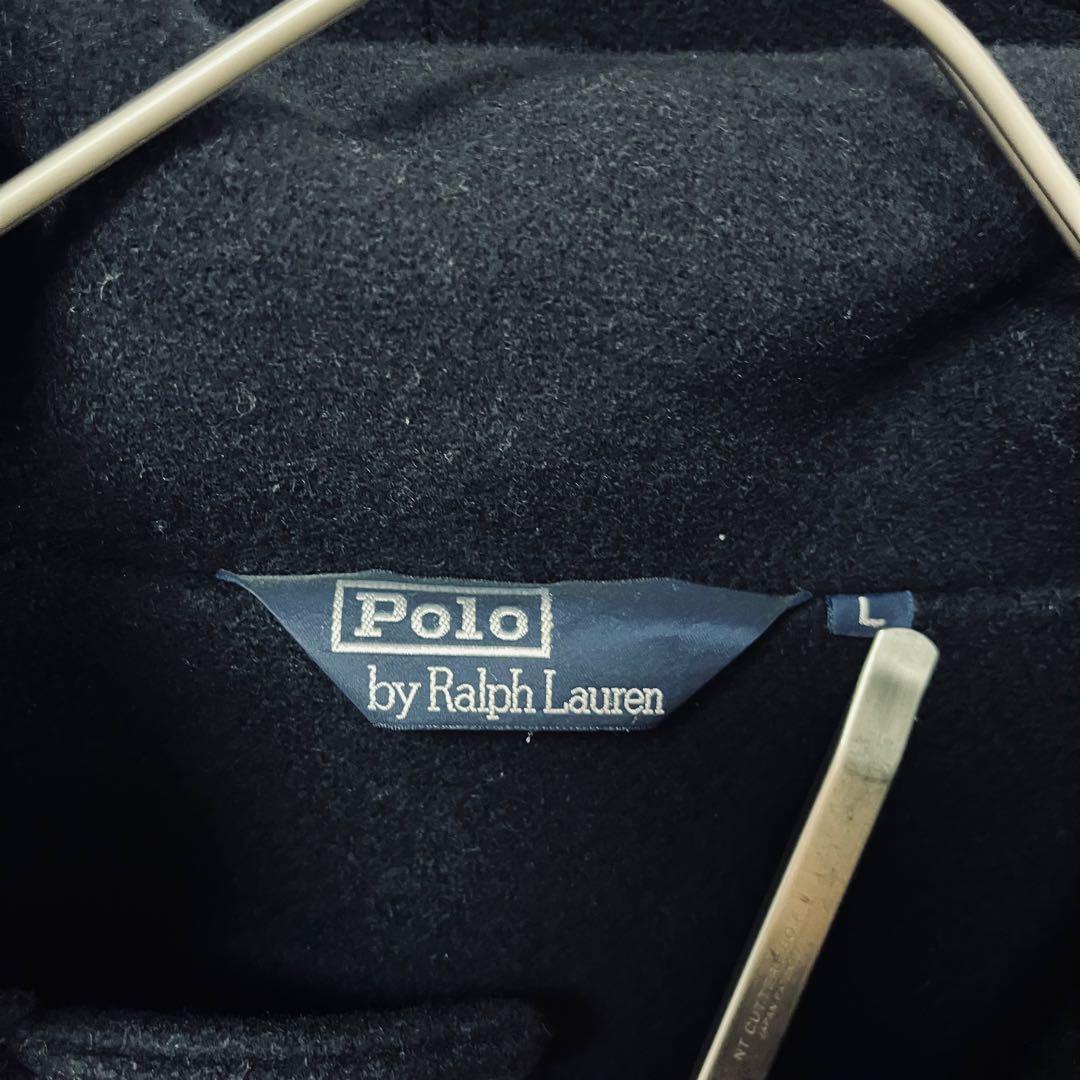 【極美品】 POLO ラルフローレン　三角タグ　ロング　ダッフルコート　ネイビー