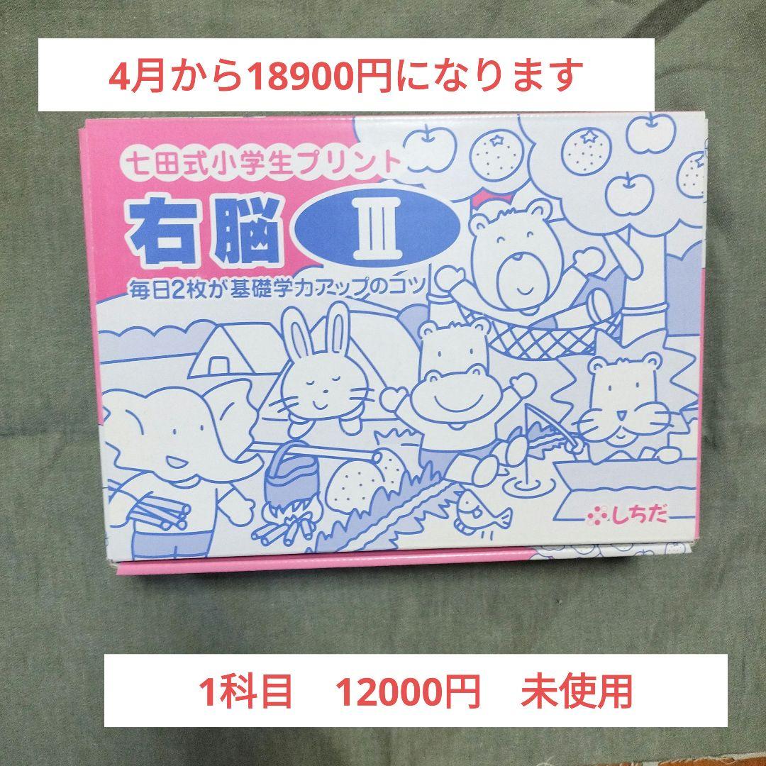 七田式　右脳 III 七田式小学生プリント　未使用