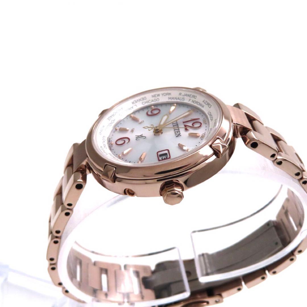 美品 EC1047 57A クロスシー 電波ソーラー シチズン 時計 ティタニア