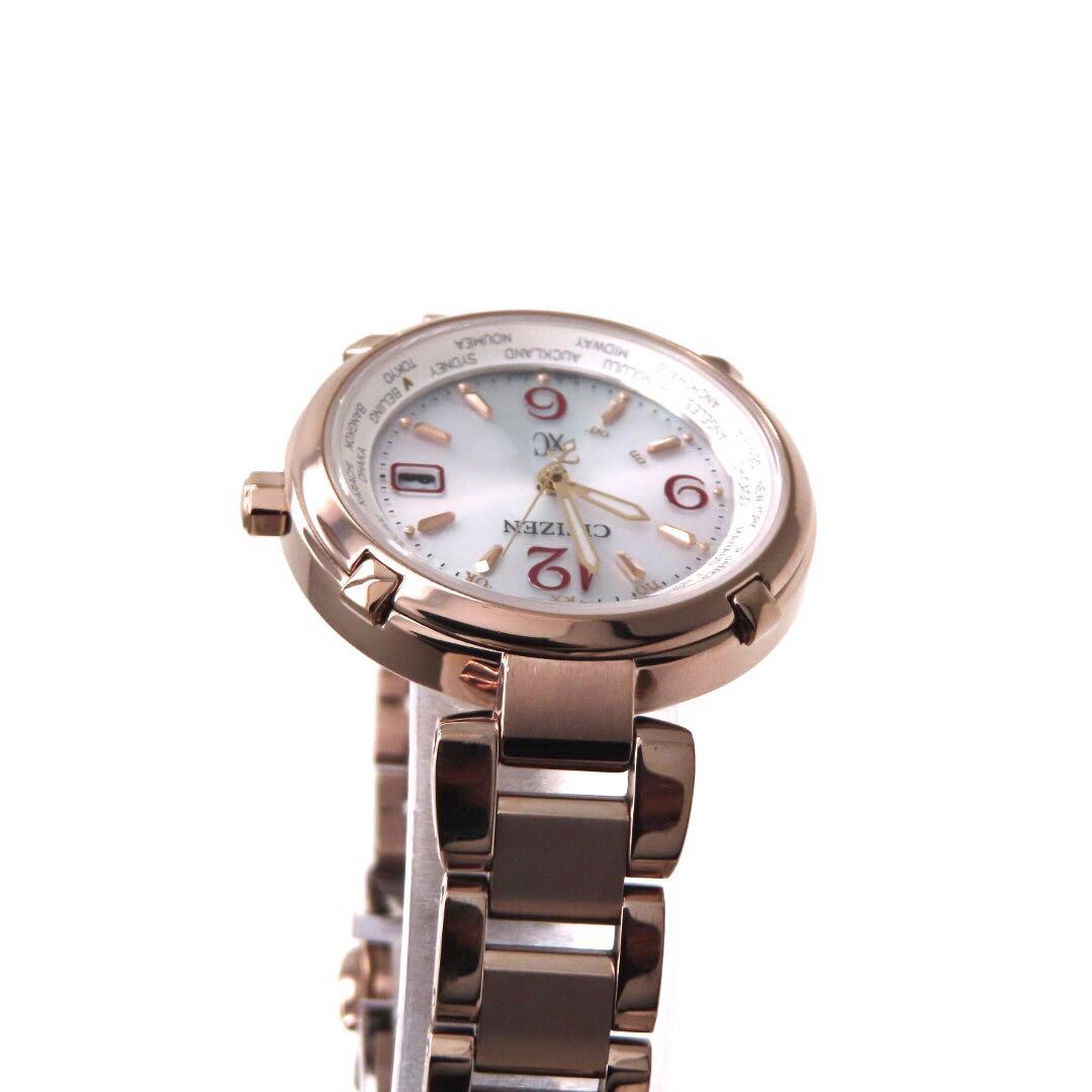 美品 EC1047 57A クロスシー 電波ソーラー シチズン 時計 ティタニア