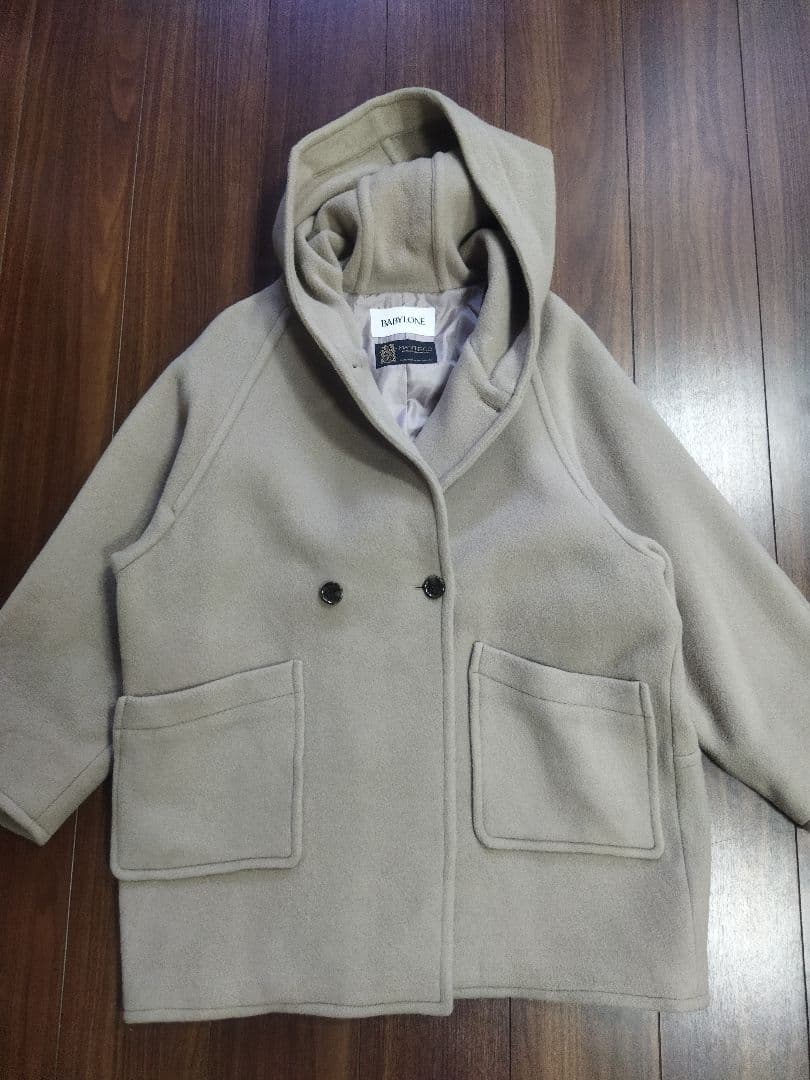 美品♪バビロン manteco社 イタリア ウールコート 38