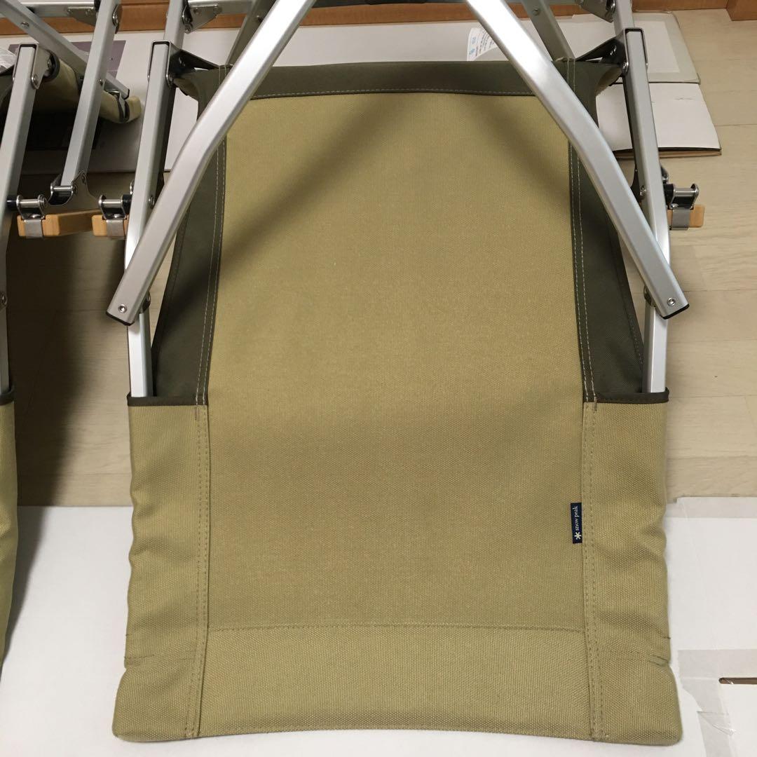 【室内利用のみ・ケース未使用】スノーピーク ローチェア30 カーキ 2脚セット
