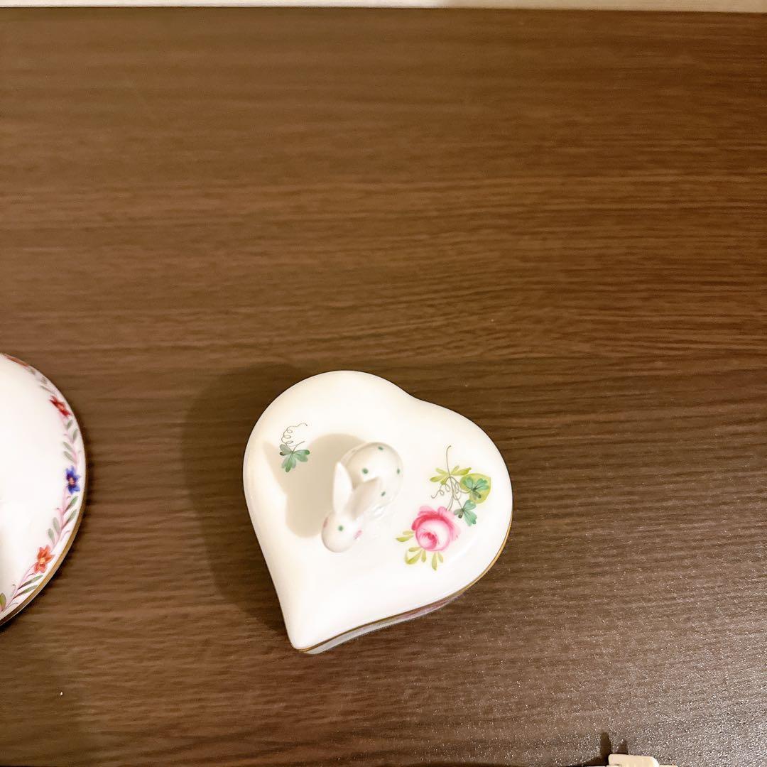 ヘレンド　うさぎのボンボン入れ　2個セット