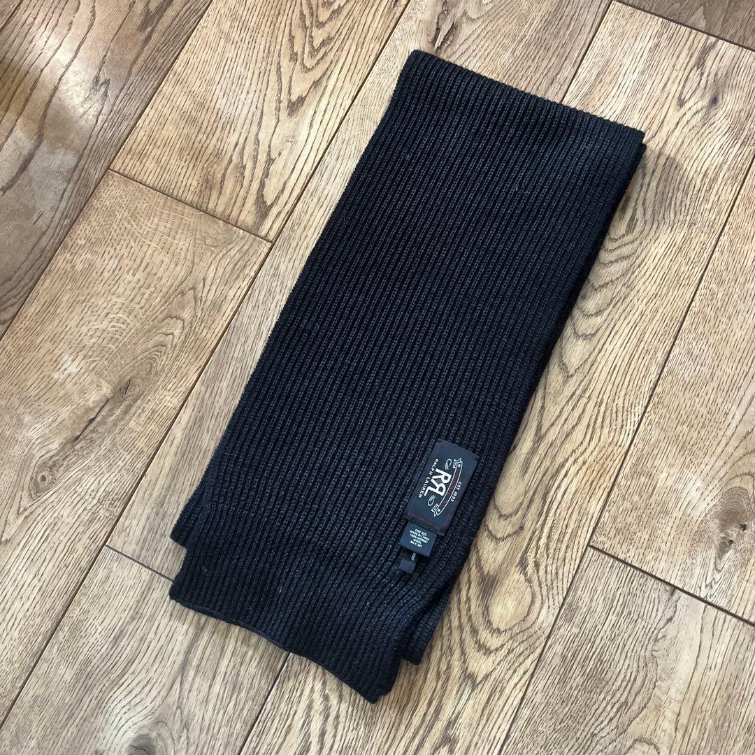 タイムセール　ダブルアールエルRalph Lauren リブ編みマフラー
