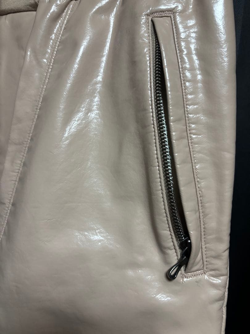 JULIUS ユリウス コーティングパンツ レザーライク アーカイブ モード