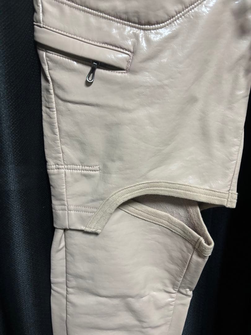 JULIUS ユリウス コーティングパンツ レザーライク アーカイブ モード