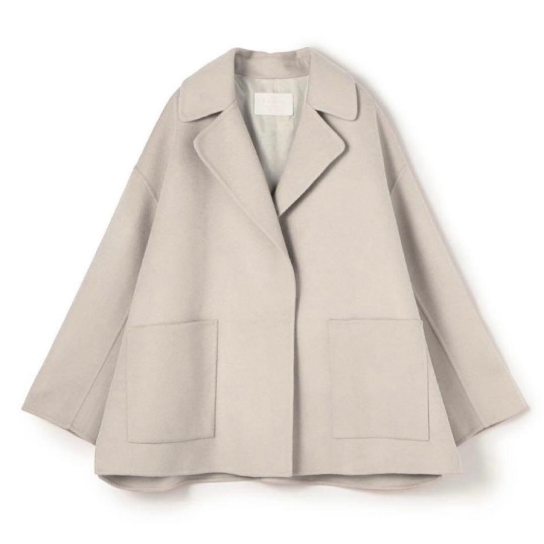 Ballsey プレミアムウールリバー ショートコート　ボールジィ　ベージュ　S