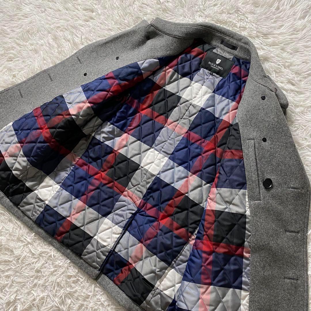 【極美品】ブラックレーベルクレストブリッジ　ウールコート　ダブル　キルティング