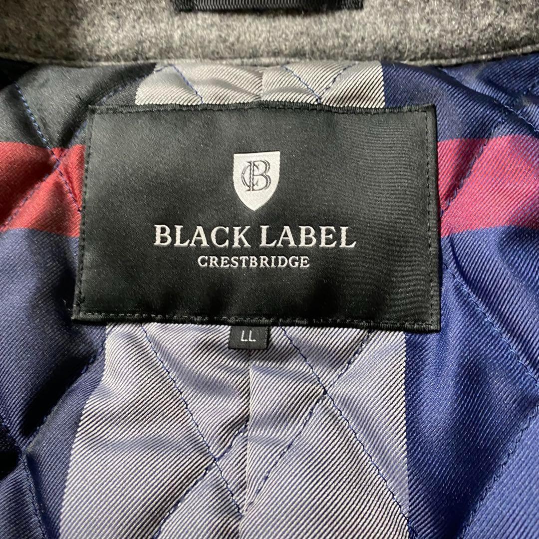 【極美品】ブラックレーベルクレストブリッジ　ウールコート　ダブル　キルティング
