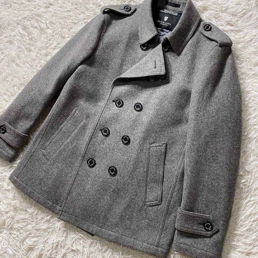 【極美品】ブラックレーベルクレストブリッジ　ウールコート　ダブル　キルティング