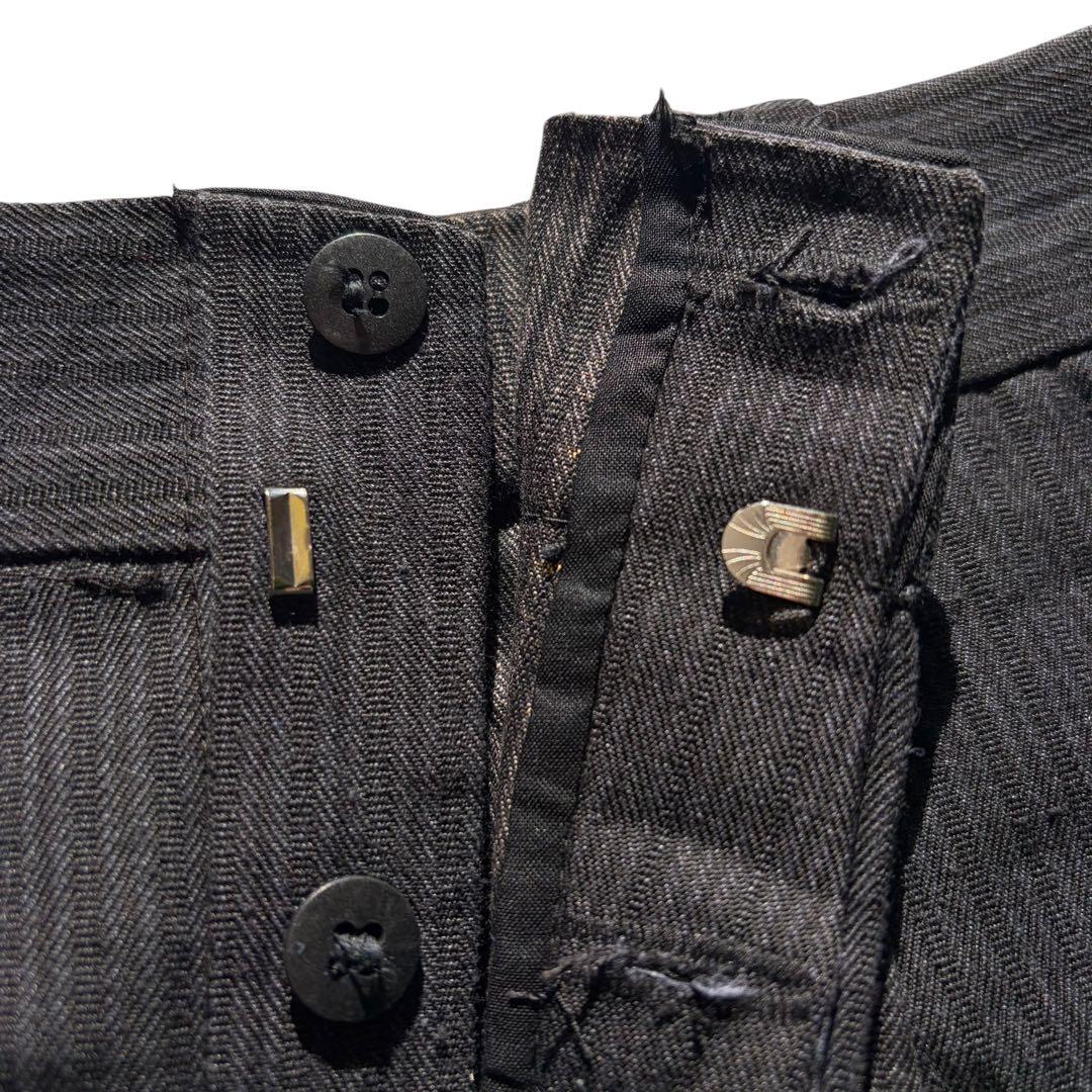 70s ヴィンテージ イタリア製 コットンパンツ デッドストック ワンタック L