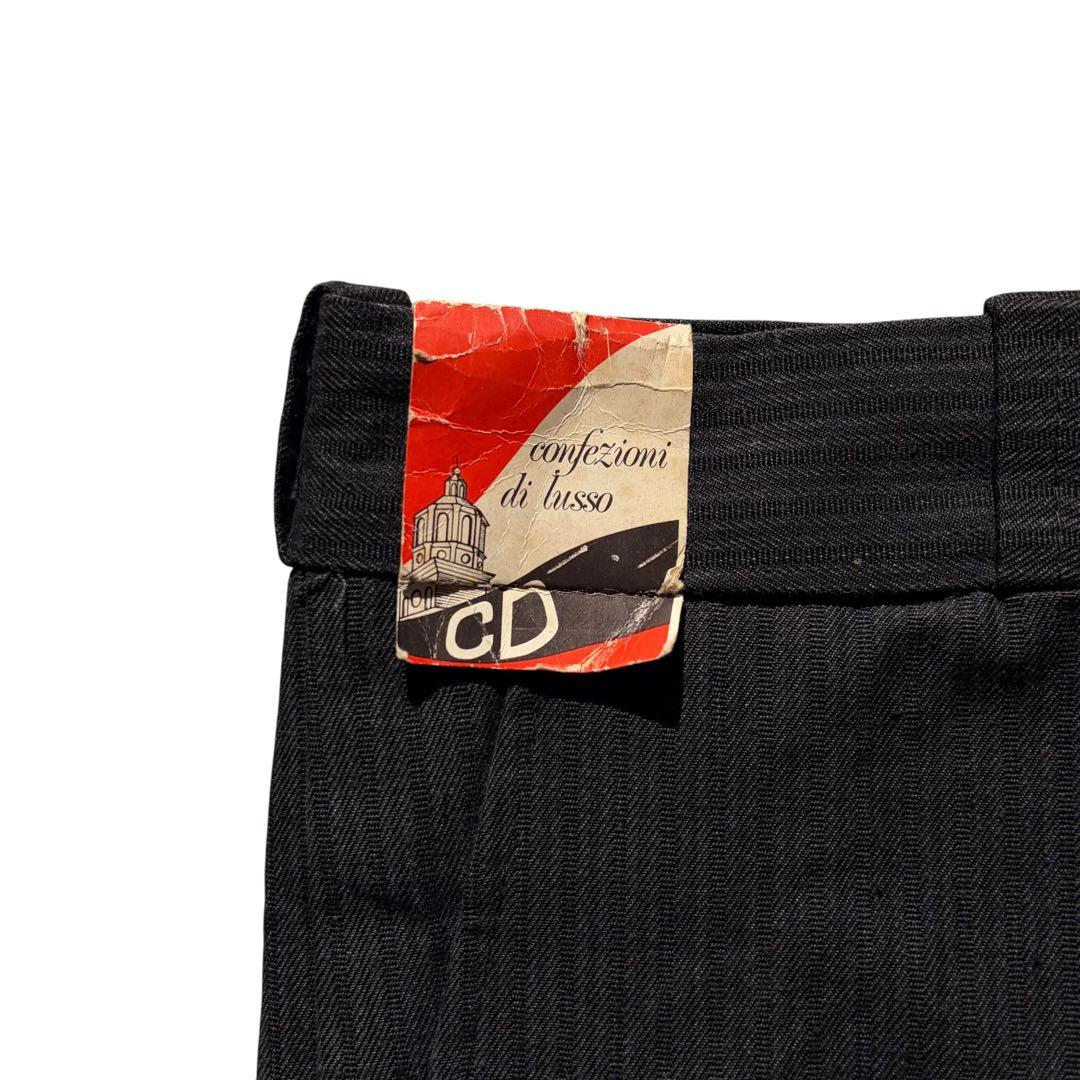 70s ヴィンテージ イタリア製 コットンパンツ デッドストック ワンタック L