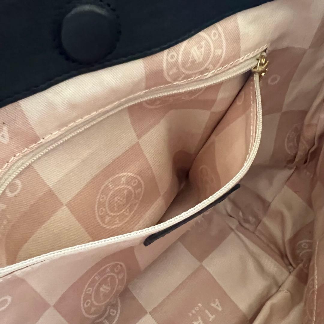 【極美品】ATAO キャンディ ルーク ショルダーバッグ ネイビー