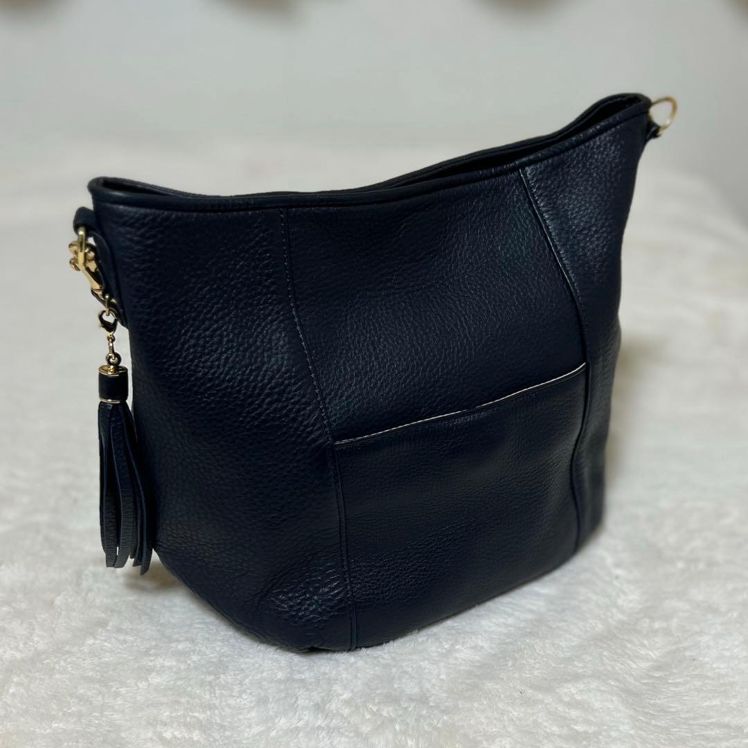 【極美品】ATAO キャンディ ルーク ショルダーバッグ ネイビー