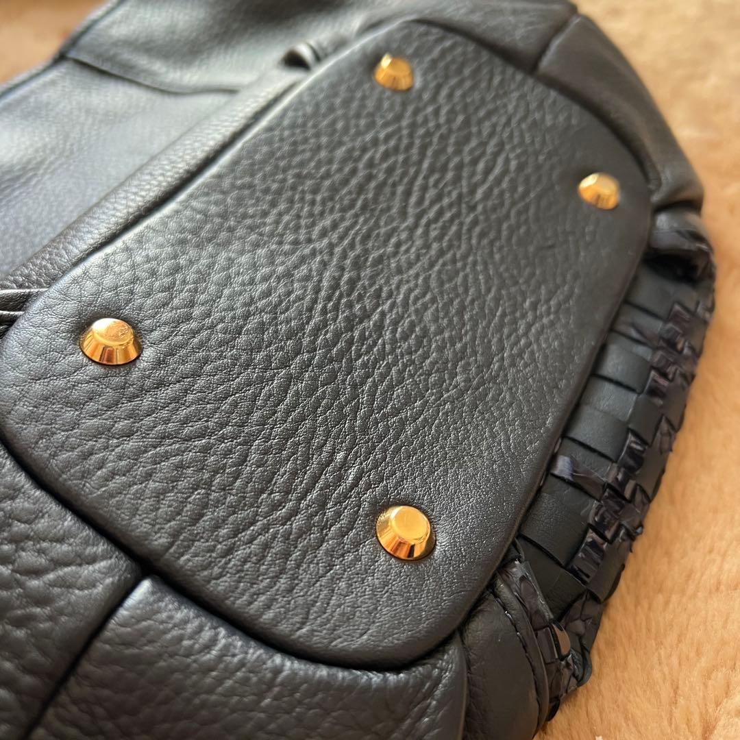 【極美品】ATAO キャンディ ルーク ショルダーバッグ ネイビー