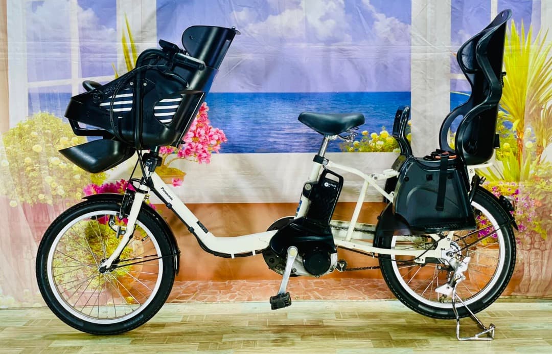 パナソニックギュット⭐️12AH！子供乗せ電動アシスト自転車Y2354
