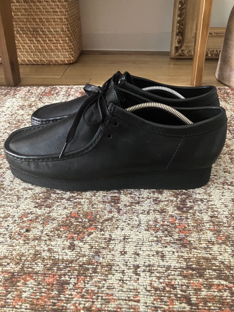 Clarks Wallabee クラークス ワラビー レザー　黒　UK81/2