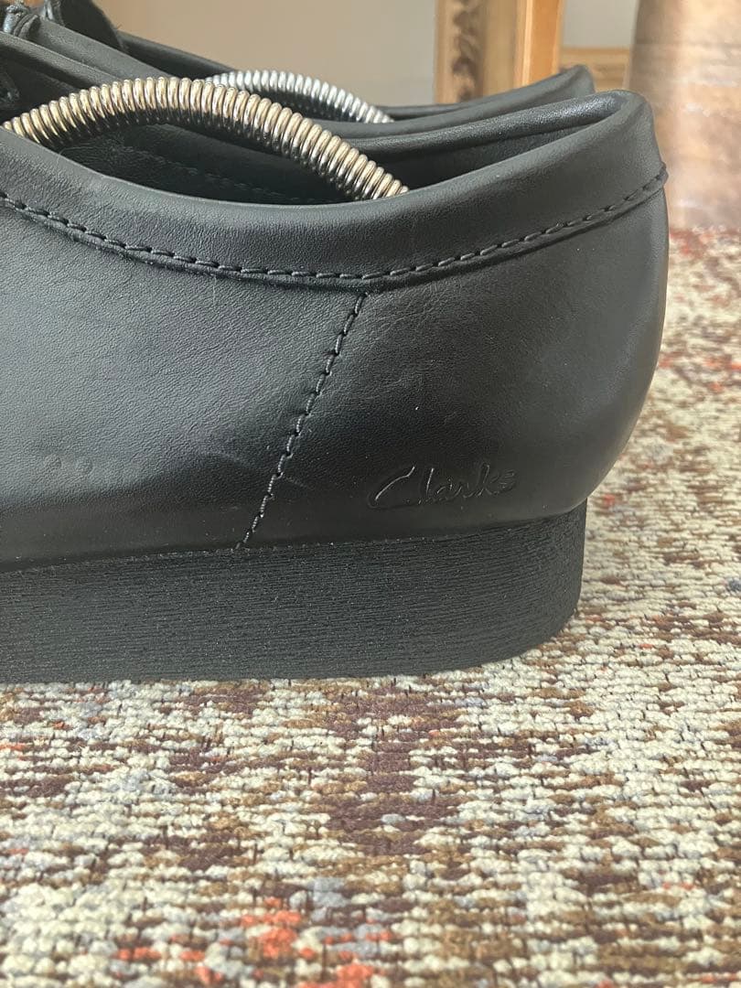 Clarks Wallabee クラークス ワラビー レザー　黒　UK81/2