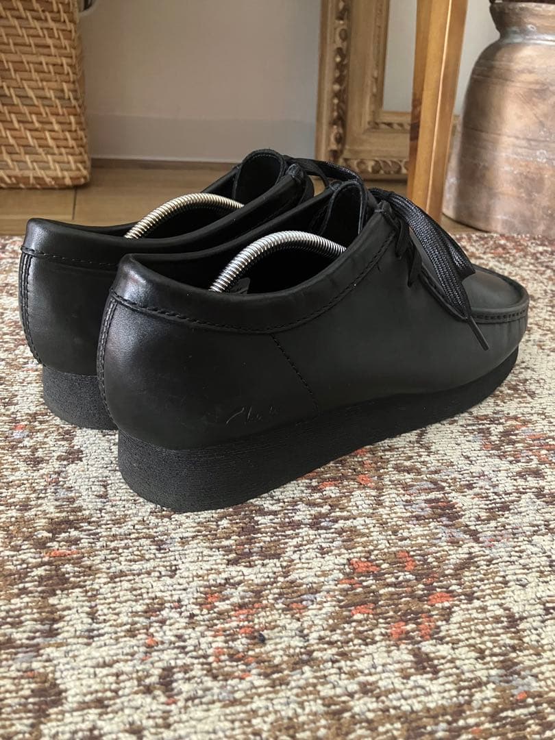 Clarks Wallabee クラークス ワラビー レザー　黒　UK81/2