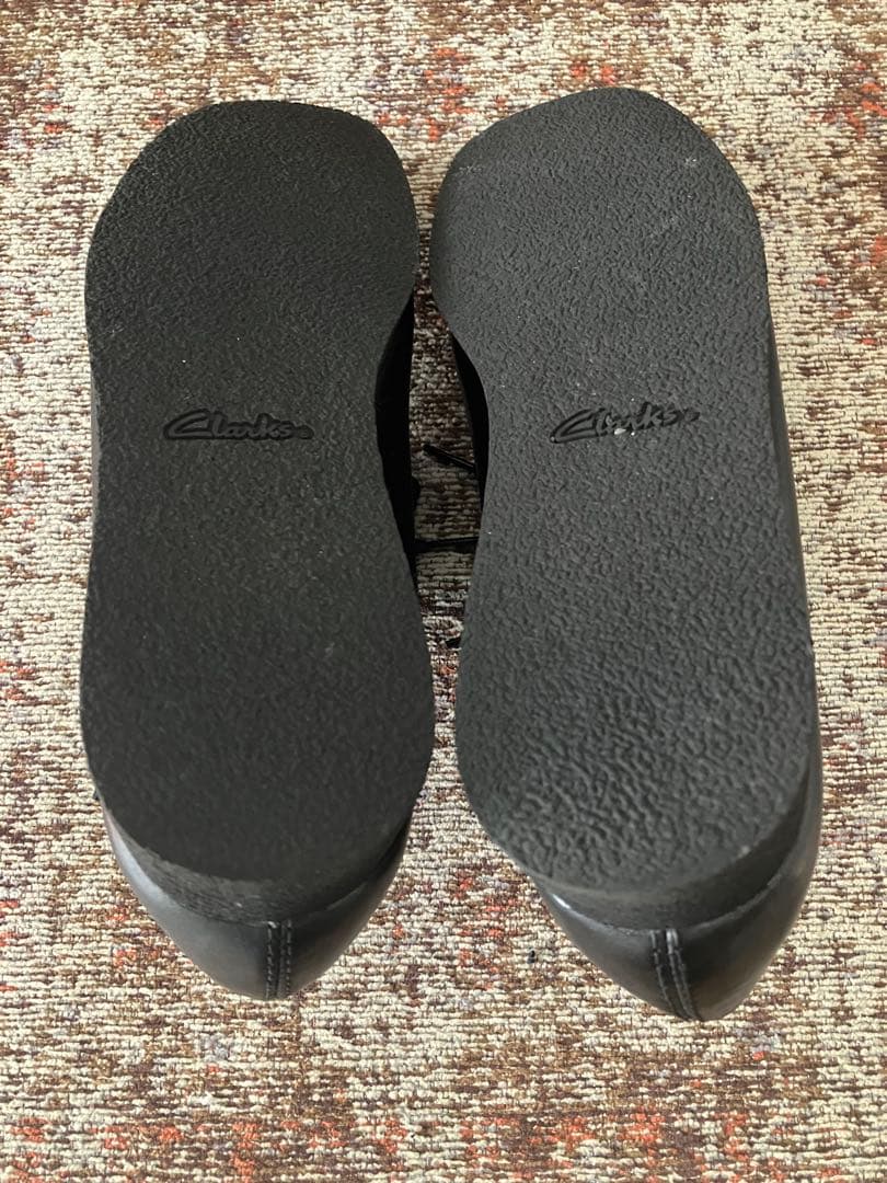 Clarks Wallabee クラークス ワラビー レザー　黒　UK81/2