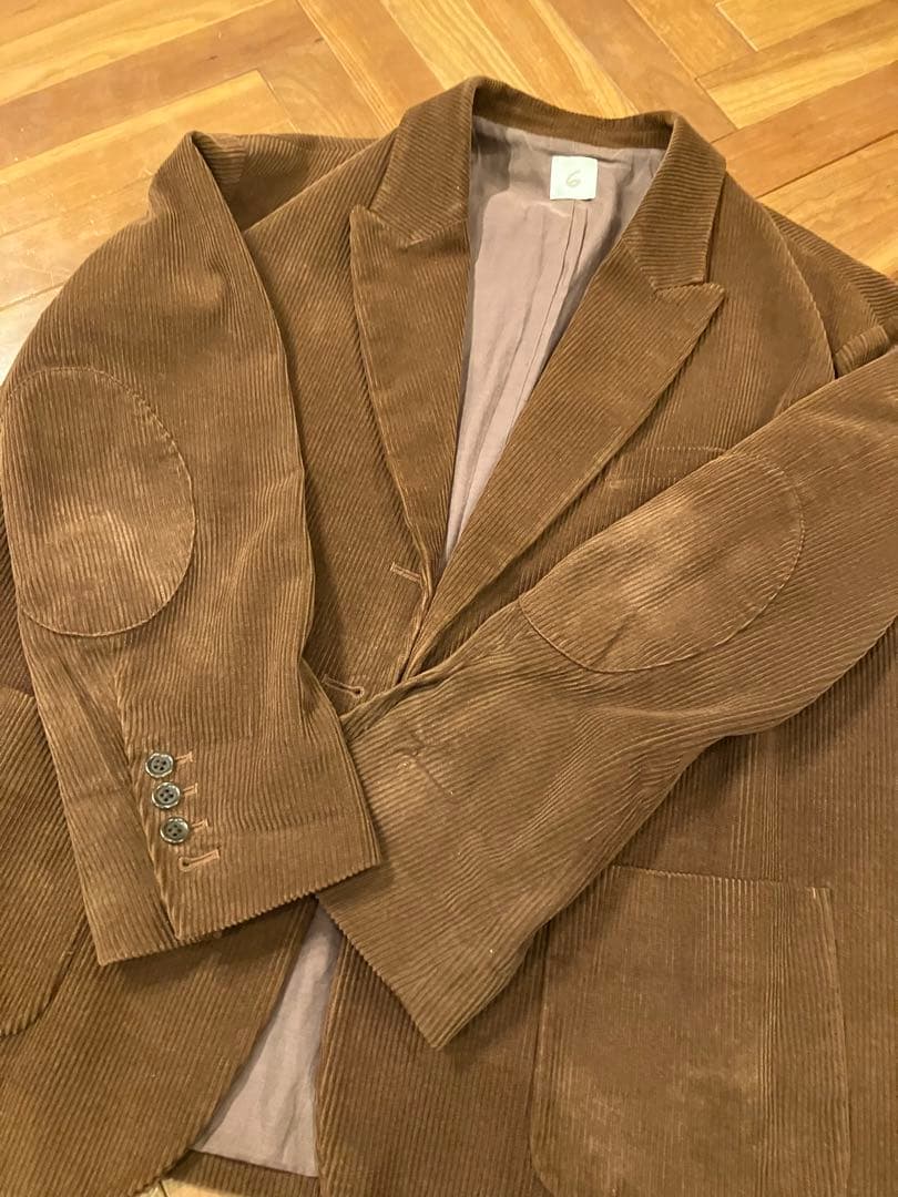 roku 6 コーデュロイ ジャケット ブラウン レディース 秋冬 アウター