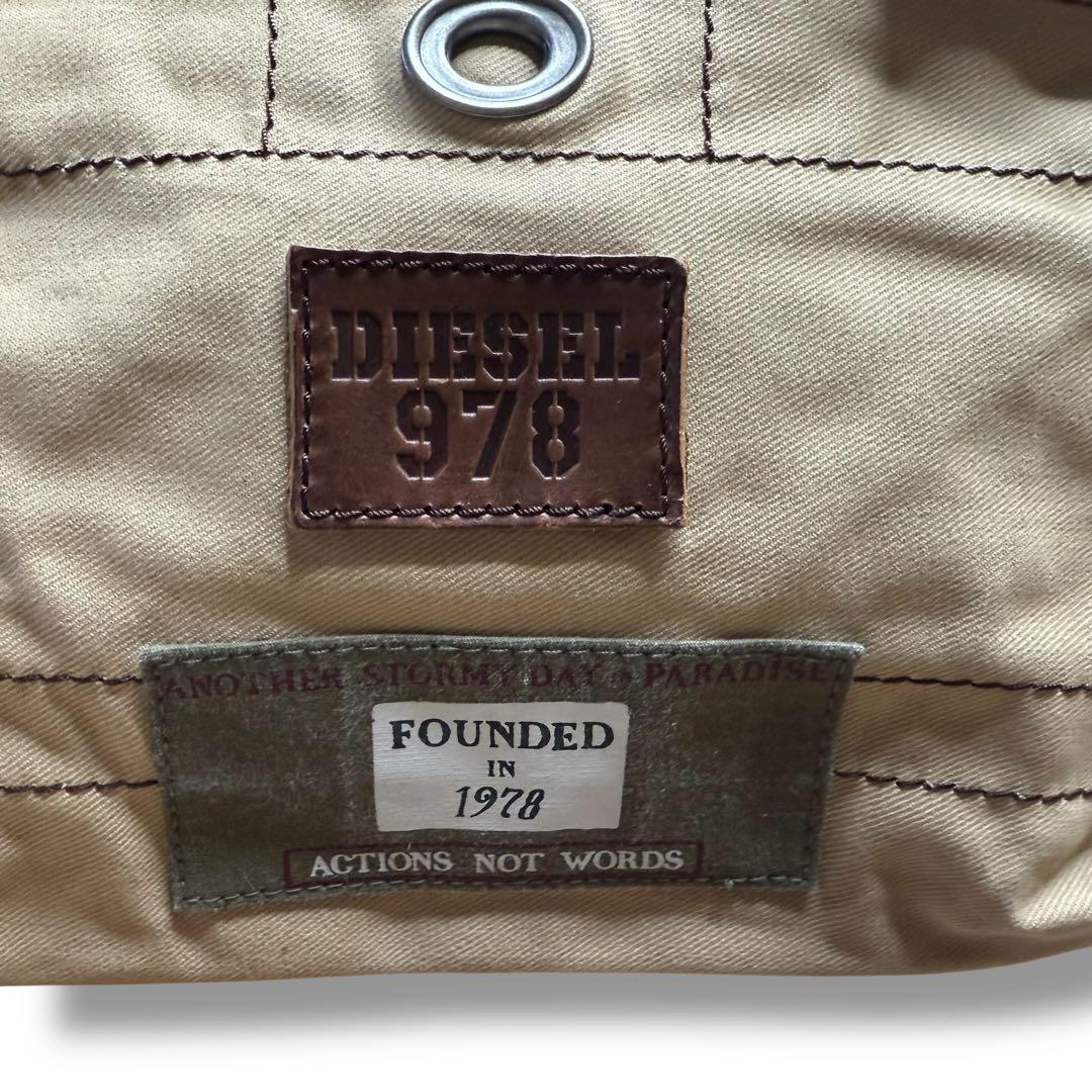 専用出品ですDIESEL★未使用ミリタリーボストンバッグ ディーゼル カーキ