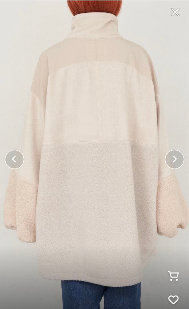 値下げ中！【etsinta/エシンタ】リメイクフリースオーバージャケット