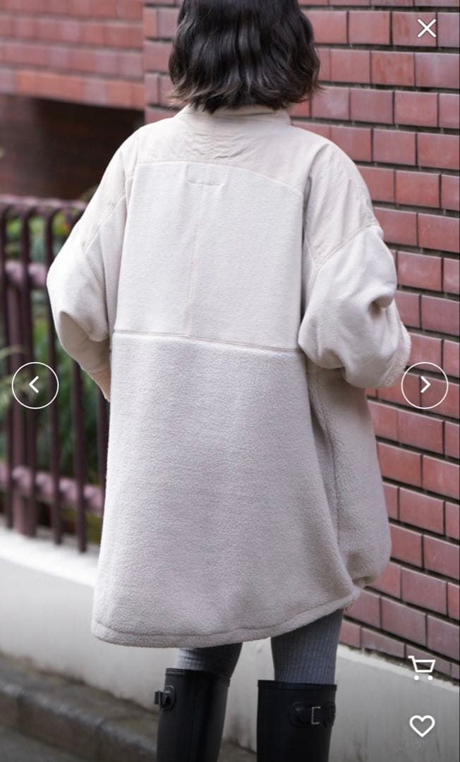 値下げ中！【etsinta/エシンタ】リメイクフリースオーバージャケット