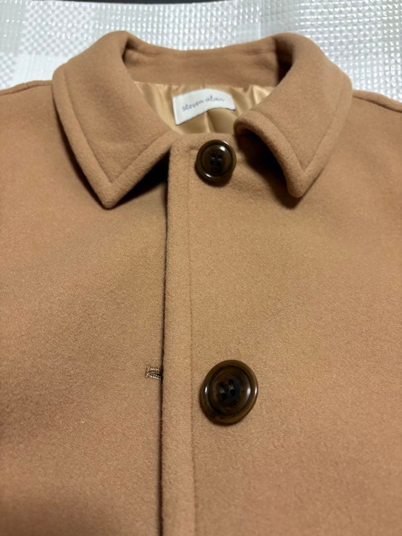 未使用 steven alanドルマンスリーブハーフコート ベージュ36